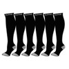 6 Pairs Compression Socks Pack - Best Medical, Nursing, Travel