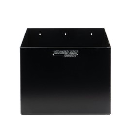 Extreme Max 5001.6157 Aluminum Single Fuel Jug Holder - Fits One 5 Gallon Container, Storage Organizer for Enclosed Race Trailer, Shop, Garage, Storage - Black