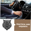 FOYTOKI Accessories Wolf Head Push to Start Button Cover for