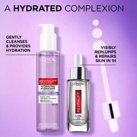 L'Oréal Paris Revitalift Hydrating Skincare Kit, Face Wash & Serum formulated with Hyaluronic Acid to Deeply Hydrate & Plump Skin, For All Skin Tones