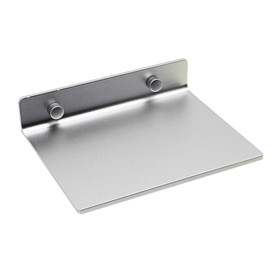 SinLoon 6インチ小型シェルフ、フラットサテンアルミニウム製バスルームシェルフウォールマウント、小型スピーカースマートフォン、タブレット、トイレタリー用(シルバーホワイト6)