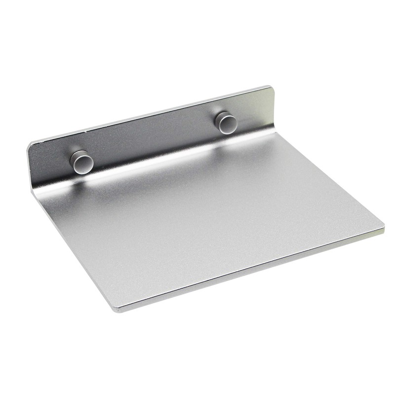 SinLoon 6インチ小型シェルフ、フラットサテンアルミニウム製バスルームシェルフウォールマウント、小型スピーカースマートフォン、タブレット、トイレタリー用(シルバーホワイト6)