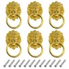 WMYCONGCONG 6Pcs 3.58 x 2.04 Inch Lion Head Drawer Pull