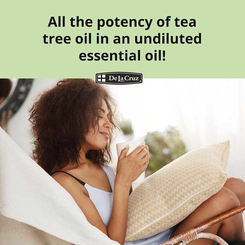 De La Cruz Australian Tea Tree Essential Oil, 100% Pure,