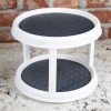 Mainstays 2-Tier Plastic Spice Rack Organizer Turntable