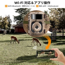 K&F Concept Trail Camera, 4K, 32 MP, Wi-Fi Compatible, Bluetooth, 120°, Ultra Wide Detection Range, 940 nm, Invisible Light, Infrared, Vision, 0.2s, Ultra Fast Distance Trigger, Motion Sensor, IP66