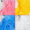 BRUBAKER Set of 4 bath sponge, shower sponge, unicorn bath