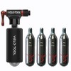Velo-Tool™ CO2 Inflator Bike Pump – Premium Black/Silver, Quick &