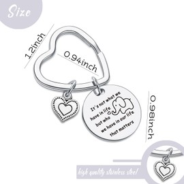 7RVZM Elephant Jewelry Encouragement Keychain Elephant Girl Gift Friend Birthday Keychain Bff Keychain Encouragement Gift Sister Keychain Best Cousin Keychain Best Friend Keychain
