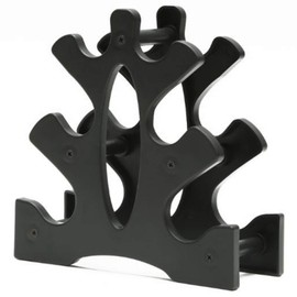Panda Shop KINOKINO Dumbbell Rack Compact Tree 3-Tier Holder Black