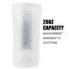 GEMFUL Shaker Bottle for Protein Mixes 28 oz BPA-Free Leak