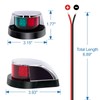 Obcursco Boat Navigation Lights, Red and Green Marine LED Bow