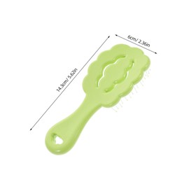 Vaguelly Cute Cloud-shaped Detangling Hair Brush for Boys and Girls Portable Painless Comb for Curly and Thick Hair Gentle Scalp Massage Tool Light Green for Toddlers and Boy Girl