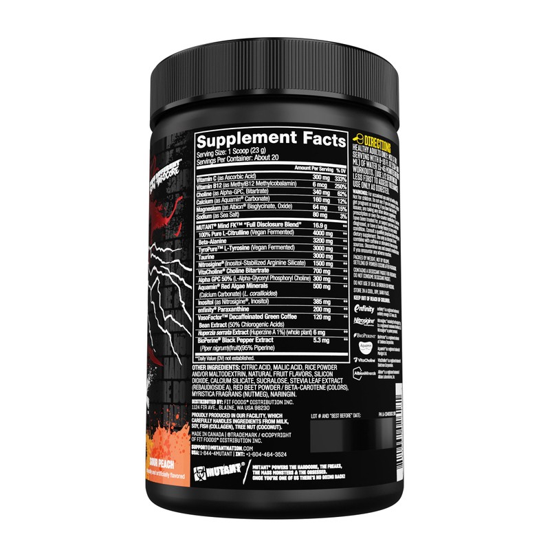 Mutant Mind FK - Epic Nootropic Pre-Workout - Brain Supplement