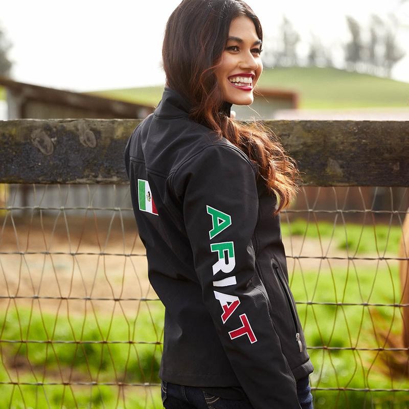 Ariat Mexico Jacket Women's Softshell Black - Size: XS