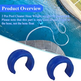 2 Pcs Pool Cleaner Hose Weight, Fit for Zodiac Baracuda W83247 X70105 Model G2 G3 G4, Pentair Kreepy Krauly Hose Weight K12054 K12454, Pentari Shark, Hayward Navigator Pool Vac,Polaris ATV
