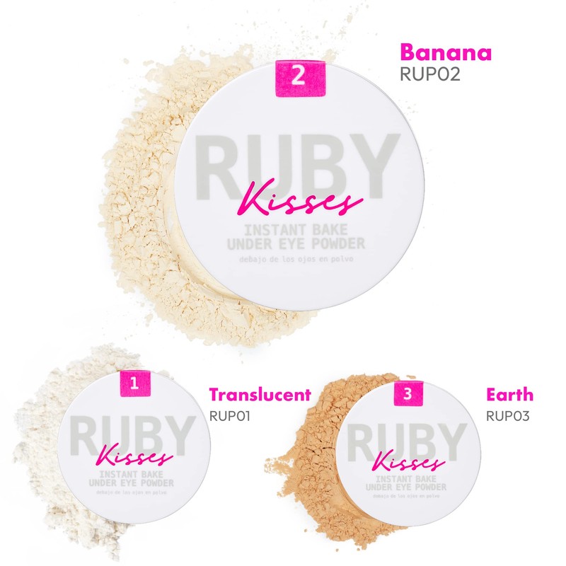 Ruby Kisses Instant Bake Undereye Powder - Vegan, Cruelty Free
