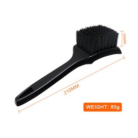 Wheel Brush,Wheel Brushes for Cleaning Wheels, Carpet Brush Scrub Brush for Floor Mats Cleaning Brush for Car Interior and tire (2Pcs Black)