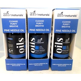 Art Naturals LOT OF 3: Art Naturals Essential Oils .50fl oz (15ml) Pine Needle Oil  Pure&Natu