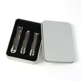 Tree Lever Cut Nail Clipper, Excellent Cutting, 3-Piece Nail Clipper Set NC03 (Black)