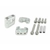 POSH 070053-03 Motorcycle Equipment Muscle Low Bracket Silver