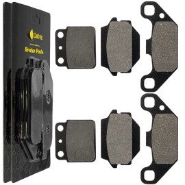 Caltric Front & Rear Brake Pads for Suzuki LT500R Quadracer 500 1987 1988 1989 1990