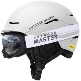 OutdoorMaster Ski Helmet Set,ELK MIPS Ski Helmet with OTG Ski Goggles - MIPS Snowboard Helmet Set for Men, Women & Youth