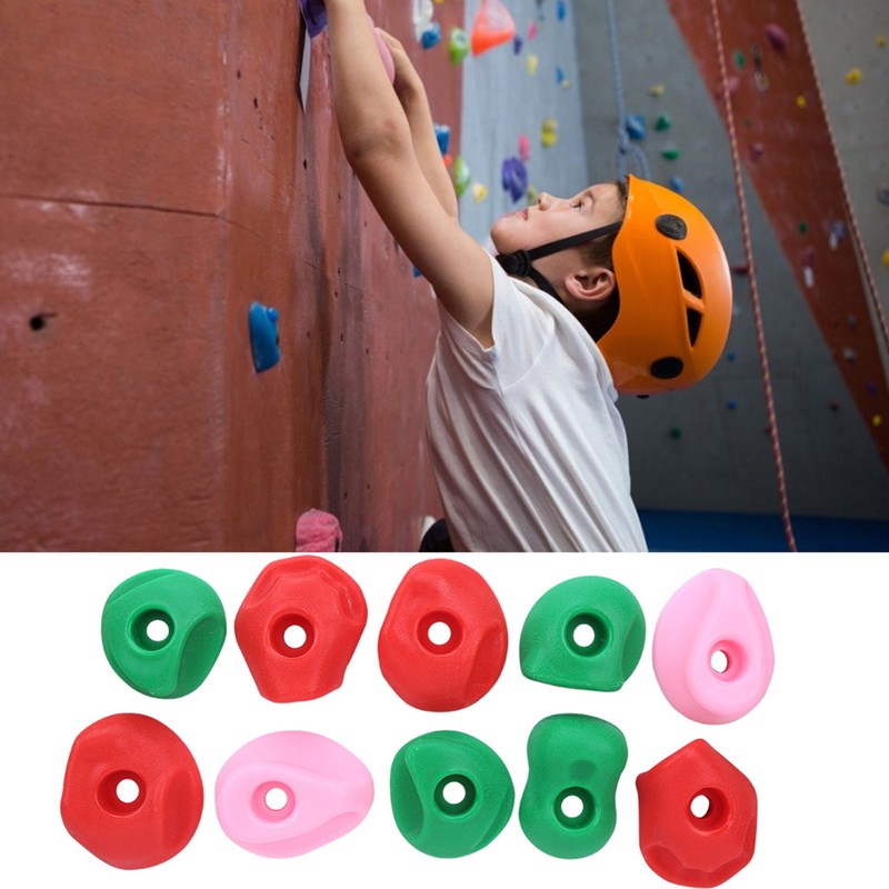 10pcs Climbing Holds MultiColored Large Rock Climbing Holds Outdoor Large