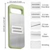 2 Pack Stainless-Steel Mandoline Slicer for Kitchen, 6-in-1 Vegetable Cutter,