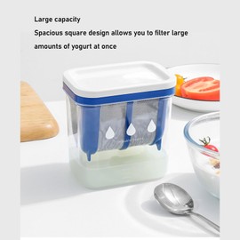 Yoghurt strainer, Greek yoghurt maker, large capacity yoghurt moisture separator, sieve whey separator, yoghurt filter for making thick Greek yoghurt