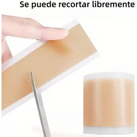 Parches de Silicona para Cicatrices (Rollo 3m) - Cinta Médica para Cesárea, Queloides, Cirugías y Quemaduras - Láminas Reductoras Reutilizables, Impermeables y Recortables