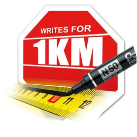 Pentel N50 Bullet Point Marker - Yellow (Pack of 12)