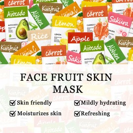 10PCS Hydrating Face Masks,Overnight Face Sheet Masks,Moisturizing Facial Mask,Lightweight Facial Sheet Mask for Women and Men,Nourishing Facemasks for All Skin Types 09