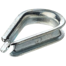 Merriway BH04219 (20 Pcs) Wire Rope Cable Thimble, 3 mm, 1/8 inch - Pack of 20 Pieces