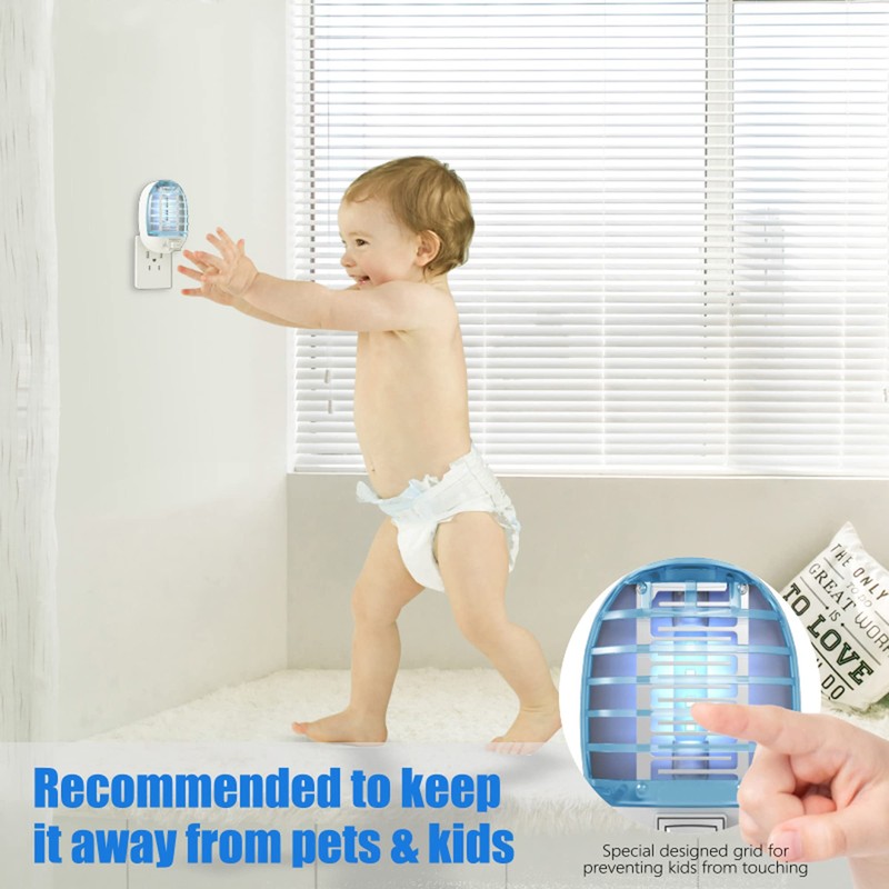 6 Pack Bug Zapper Indoor, Electronic Mosquitoes Killer Zapper with