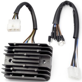 YIYANTO 32105-Z6L-0001 & 31620-ZG5-033 Voltage Regulator Rectifier Charging Module Assy Kit w/Wire Harness Compatible with Honda GX270 GX440 GX610 GX620 GX630 GX640 GX660 GX670 GX690 GX270UT2 Engines