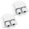 VooGenzek 2 Pieces Waterproof ABS Solar Double Cable Entry Gland,