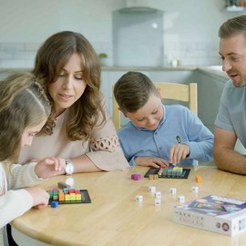 The Genius Square from the Happy Puzzle Company | Game of the Year Award Winner | 60000+ Solutions | STEM Puzzle Game for 1-2 Players | Ages 6 - Adult