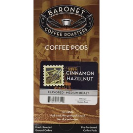 Baronet Coffee Cinnamon Hazelnut Coffee Pods, 54 Count