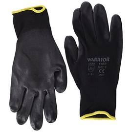 Warrior Work Gloves, NB8/M (Size 8/Medium) Black- Set of 12