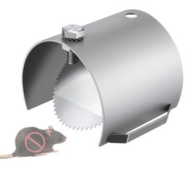 Sinmoe Rats & Mice Prevention for Drains, Heavy Duty 304 Steel Rat Blocker for Sewers with Non Return Valve, Fit Drain Rat Drain Guard(95-110mm, 4'') for Outdoor, Sewers, Basement(1 Pack)