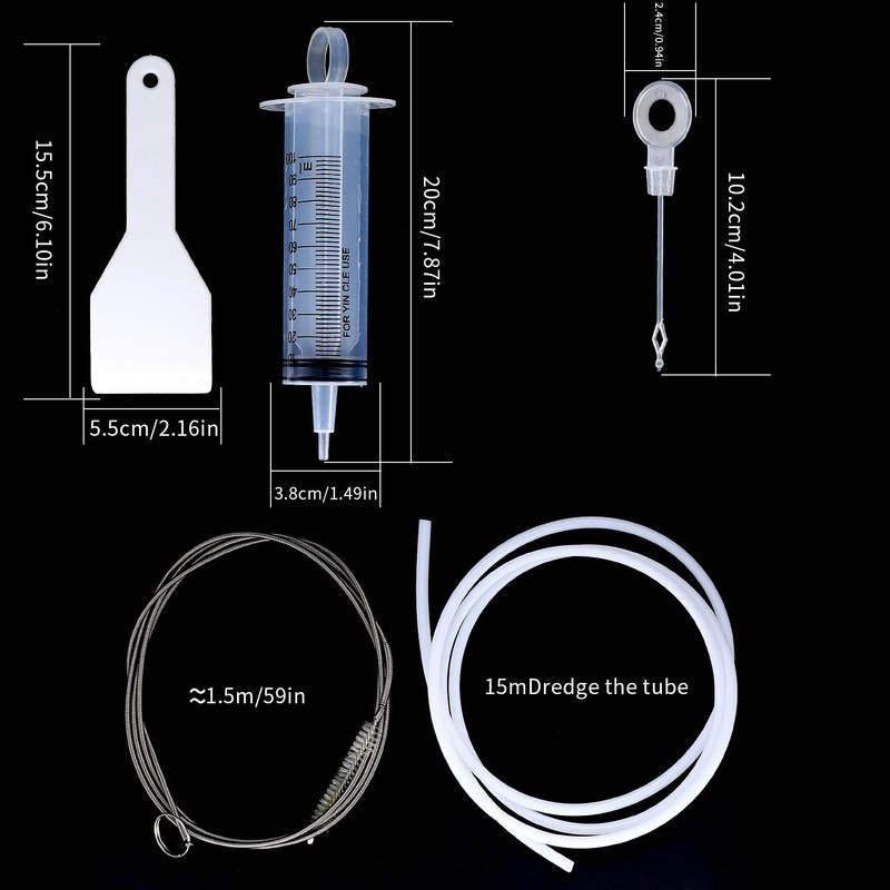 6 Pcs Refrigerator Drain Hole Remover Cleaning Brush Tool Kit,