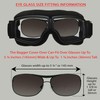 Motorcycle Biker Goggles Over Glasses with Polycarbonate Safety Lenses Memory