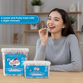Red Bird Blue Raspberry Candy, Individually Wrapped, Unique Candy, 22 oz Tub