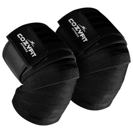 Wraps para Rodilla, Knee Wraps, 1 Par Rodilleras de Compresion, Rodilleras para Gym para Correr, Fitness, Levantar Pesas, Hacer Sentadillas y Otras...