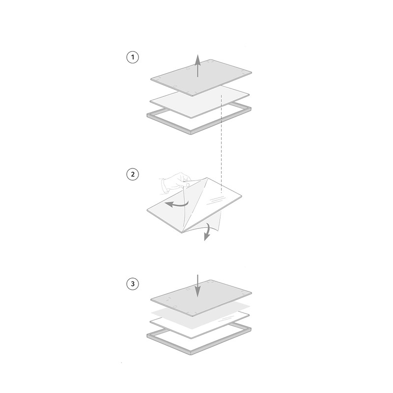 (11x14 in | 28x36 cm) Natural Solid Oak Wood Picture