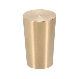 PATIKIL Solid Brass Stopper, 1" Brass Tube Stoppers Tapered Shaped Lab Plugs for Sealing Copper Pipes HVAC Refrigeration Equipment