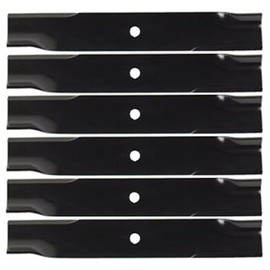 (6 Pack) Aftermarket Premium Replacement XHT Lawn Mower High Lift Deck Blade fits Snapper 1878444 | 16-1/2" x 2-1/2" / 5/8" Hole
