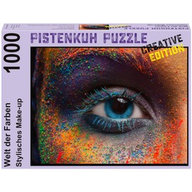 PISTENKUH Puzzle Creative Edition 1000 Pieces Eye with Stylish Makeup