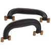 IWOWHERO 2pcs Leather Grip Handle Replacement for Luggage Ergonomic Suitcase